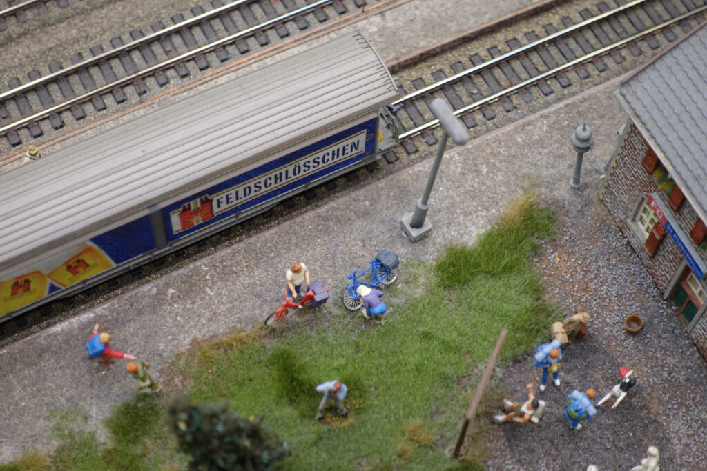 Bahnhof in der Schweiz im Miniatur Wunderland